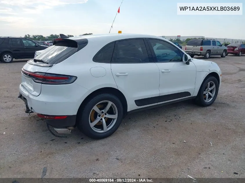 WP1AA2A5XKLB03689 2019 Porsche Macan