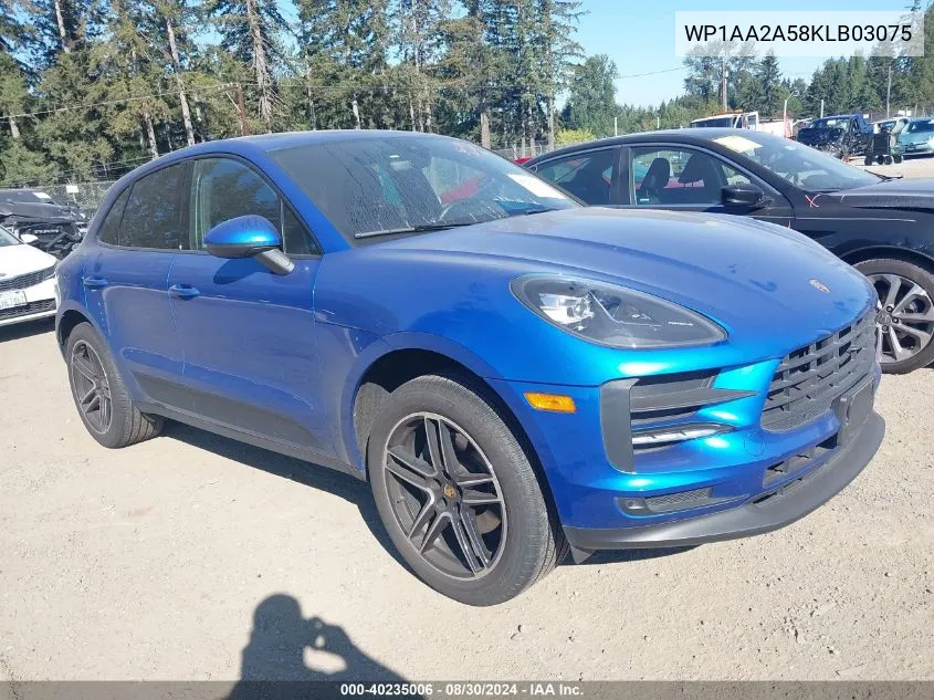 WP1AA2A58KLB03075 2019 Porsche Macan