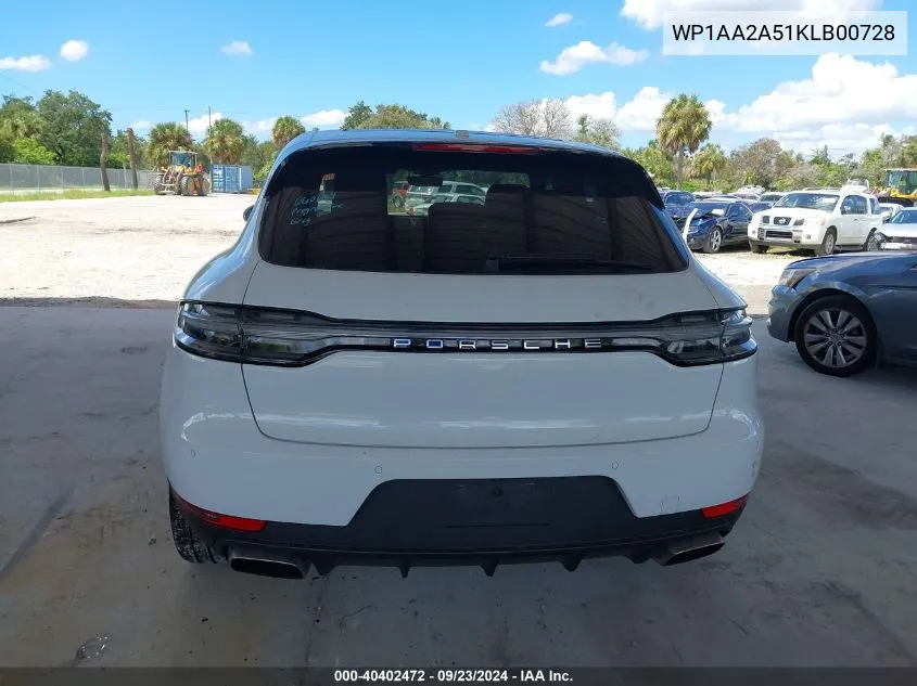 2019 Porsche Macan VIN: WP1AA2A51KLB00728 Lot: 40402472