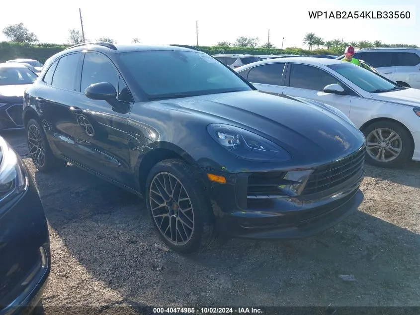 2019 Porsche Macan S VIN: WP1AB2A54KLB33560 Lot: 40474985