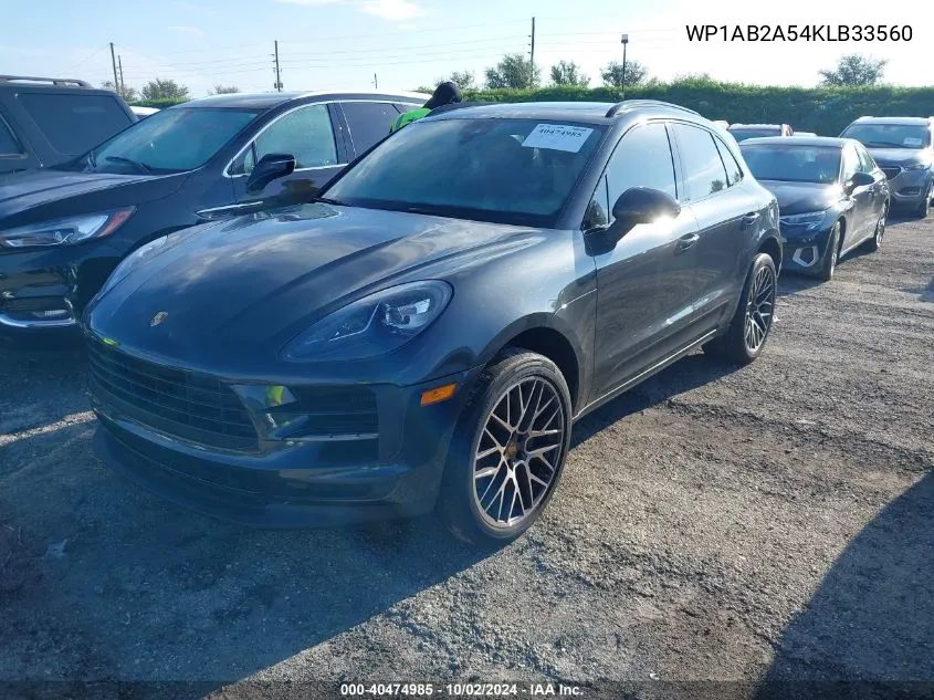 2019 Porsche Macan S VIN: WP1AB2A54KLB33560 Lot: 40474985