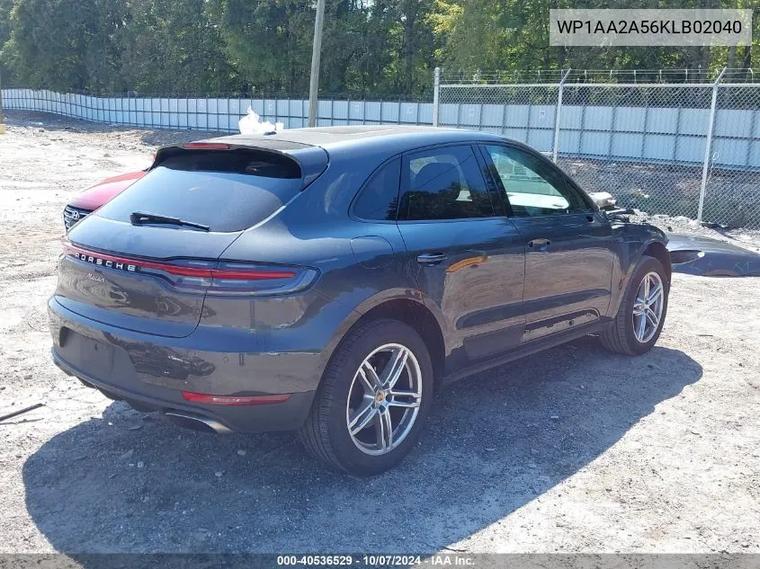 2019 Porsche Macan VIN: WP1AA2A56KLB02040 Lot: 40536529