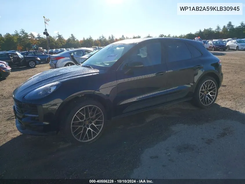 2019 Porsche Macan S VIN: WP1AB2A59KLB30945 Lot: 40556228