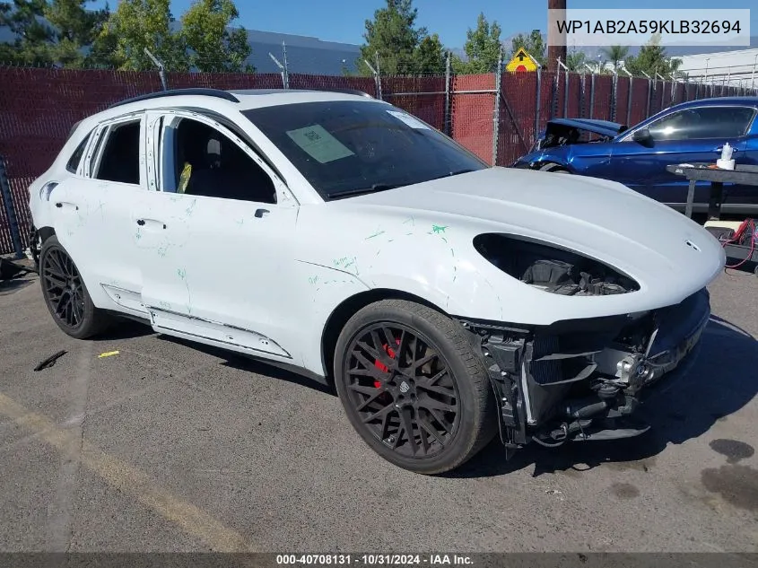 2019 Porsche Macan S VIN: WP1AB2A59KLB32694 Lot: 40708131