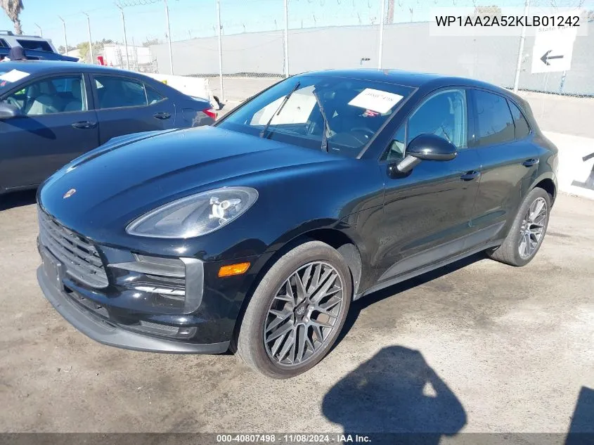 2019 Porsche Macan VIN: WP1AA2A52KLB01242 Lot: 40807498