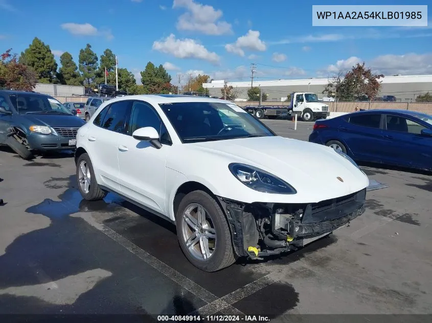 2019 Porsche Macan VIN: WP1AA2A54KLB01985 Lot: 40849914