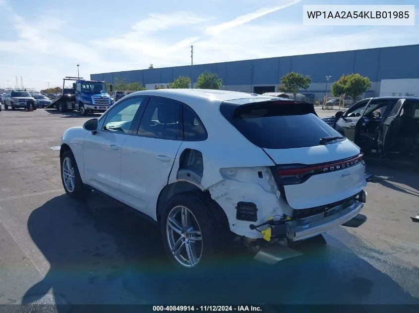 2019 Porsche Macan VIN: WP1AA2A54KLB01985 Lot: 40849914