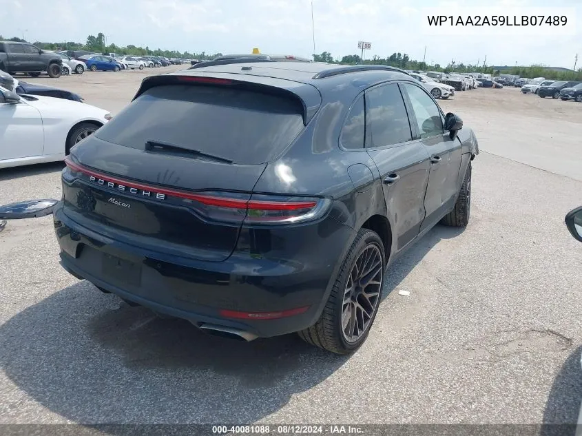 2020 Porsche Macan VIN: WP1AA2A59LLB07489 Lot: 40081088