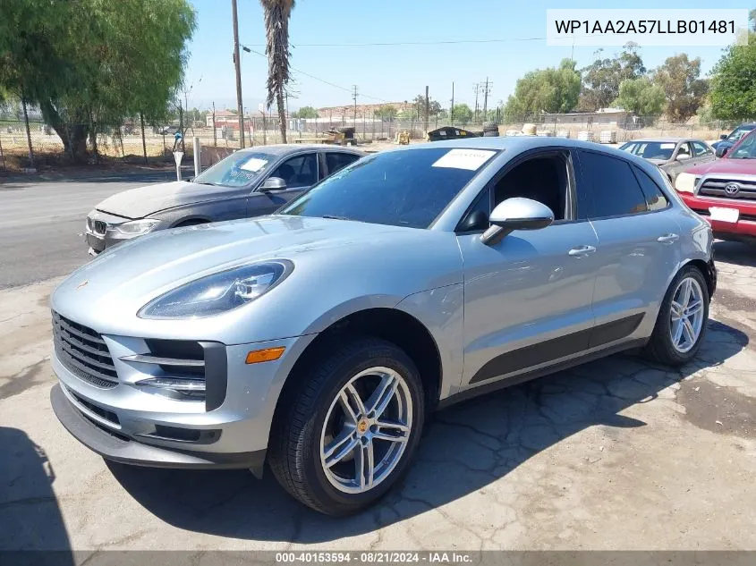 2020 Porsche Macan VIN: WP1AA2A57LLB01481 Lot: 40153594