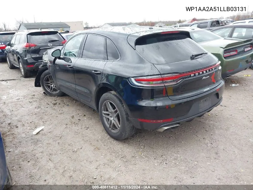 2020 Porsche Macan VIN: WP1AA2A51LLB03131 Lot: 40811412