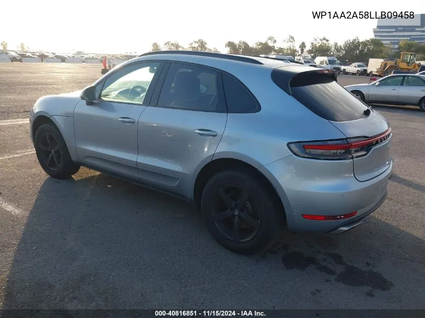 2020 Porsche Macan VIN: WP1AA2A58LLB09458 Lot: 40816851