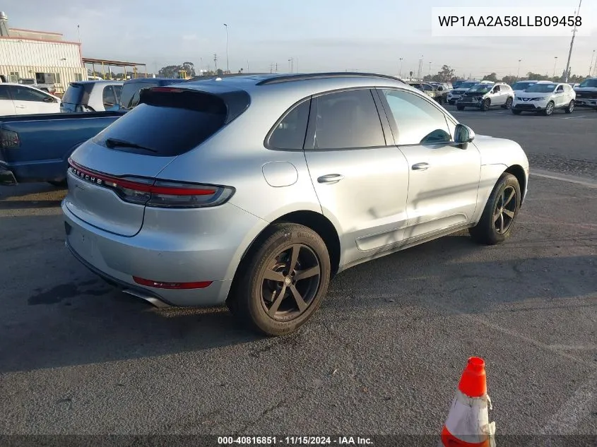 2020 Porsche Macan VIN: WP1AA2A58LLB09458 Lot: 40816851