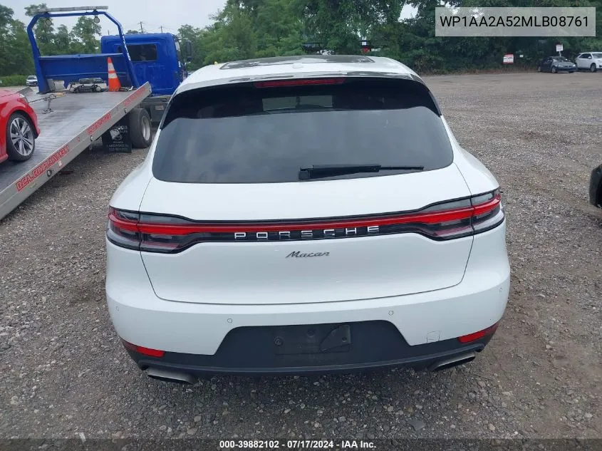 2021 Porsche Macan VIN: WP1AA2A52MLB08761 Lot: 39882102