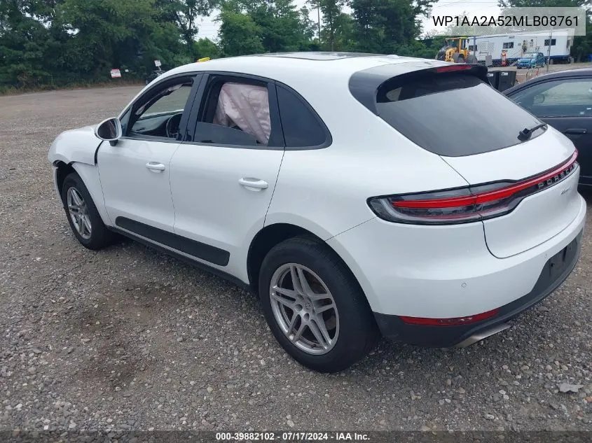 2021 Porsche Macan VIN: WP1AA2A52MLB08761 Lot: 39882102