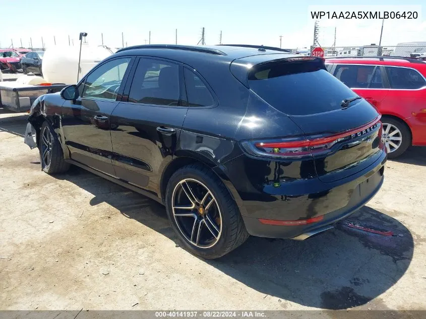 2021 Porsche Macan VIN: WP1AA2A5XMLB06420 Lot: 40141937