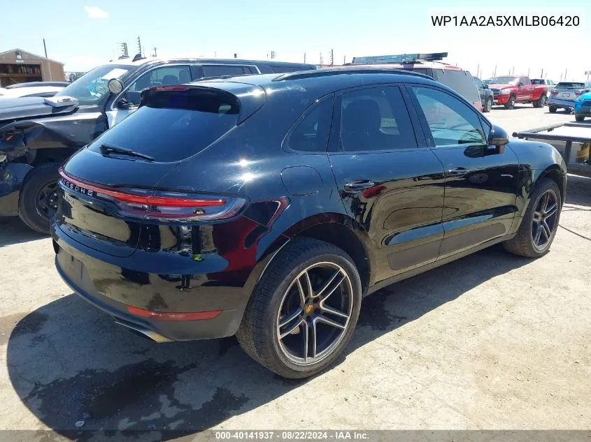 2021 Porsche Macan VIN: WP1AA2A5XMLB06420 Lot: 40141937