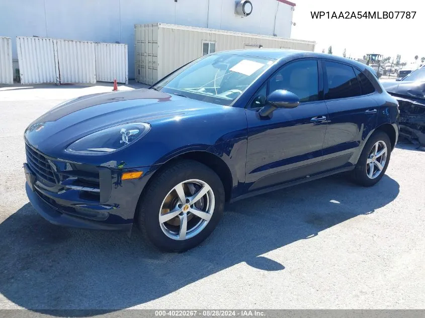 2021 Porsche Macan VIN: WP1AA2A54MLB07787 Lot: 40220267