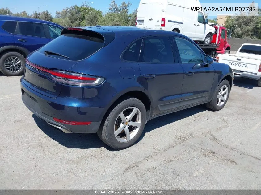 2021 Porsche Macan VIN: WP1AA2A54MLB07787 Lot: 40220267