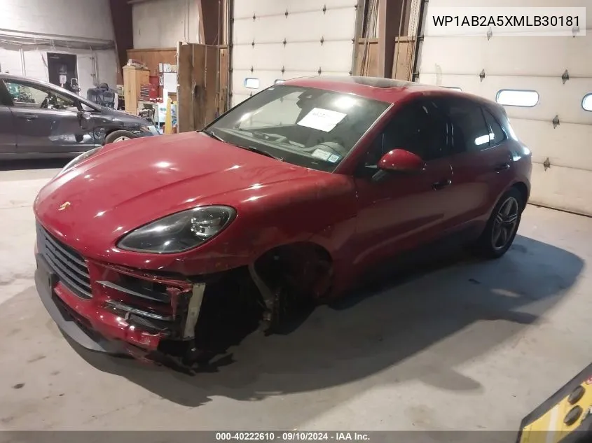 2021 Porsche Macan S VIN: WP1AB2A5XMLB30181 Lot: 40222610