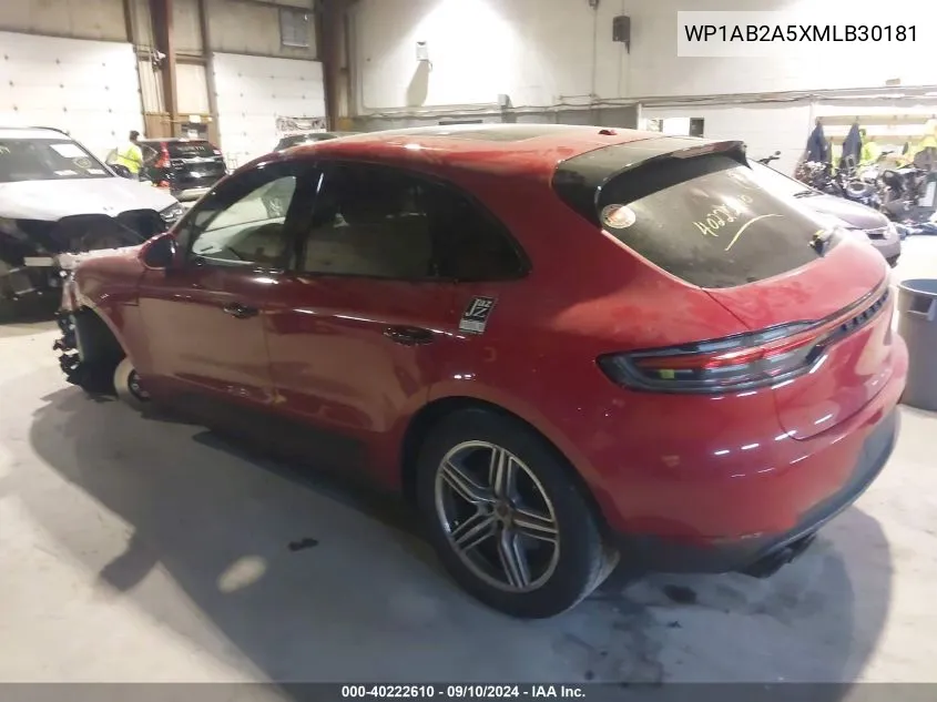 WP1AB2A5XMLB30181 2021 Porsche Macan S