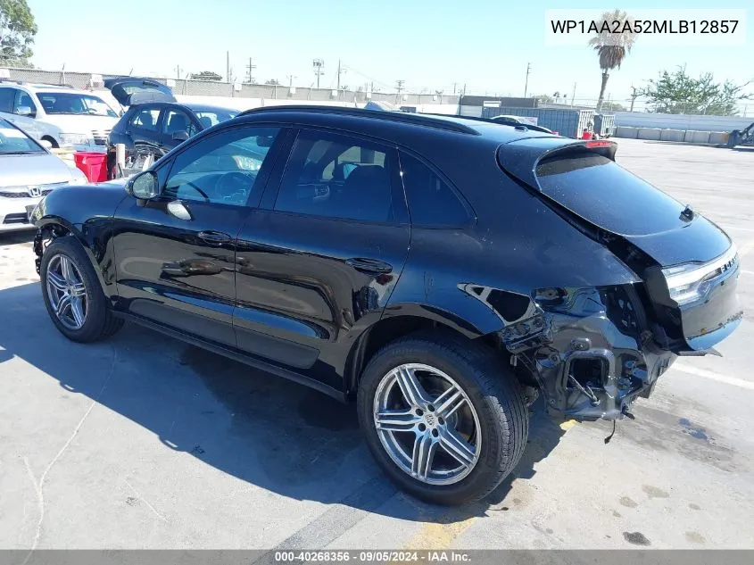 2021 Porsche Macan VIN: WP1AA2A52MLB12857 Lot: 40268356