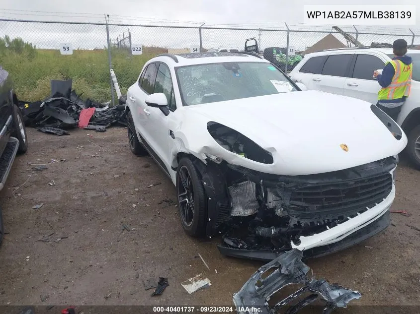 2021 Porsche Macan S VIN: WP1AB2A57MLB38139 Lot: 40401737