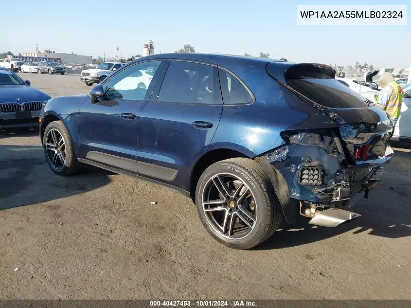 2021 Porsche Macan VIN: WP1AA2A55MLB02324 Lot: 40427453