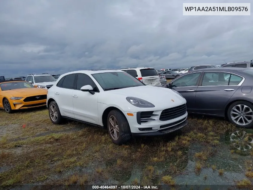 2021 Porsche Macan VIN: WP1AA2A51MLB09576 Lot: 40464897