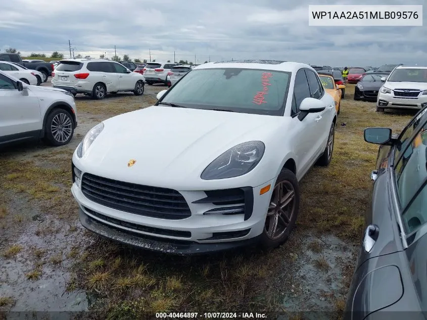 2021 Porsche Macan VIN: WP1AA2A51MLB09576 Lot: 40464897