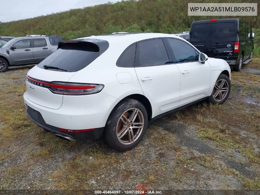 2021 Porsche Macan VIN: WP1AA2A51MLB09576 Lot: 40464897