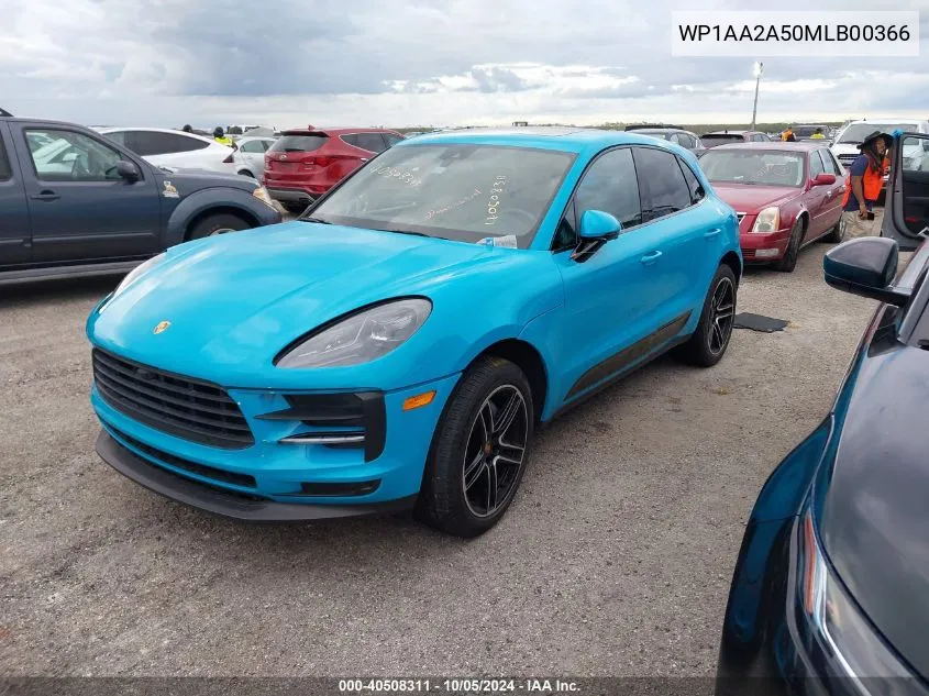 2021 Porsche Macan VIN: WP1AA2A50MLB00366 Lot: 40508311