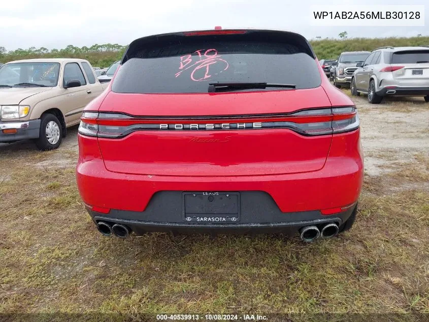 2021 Porsche Macan S VIN: WP1AB2A56MLB30128 Lot: 40539913