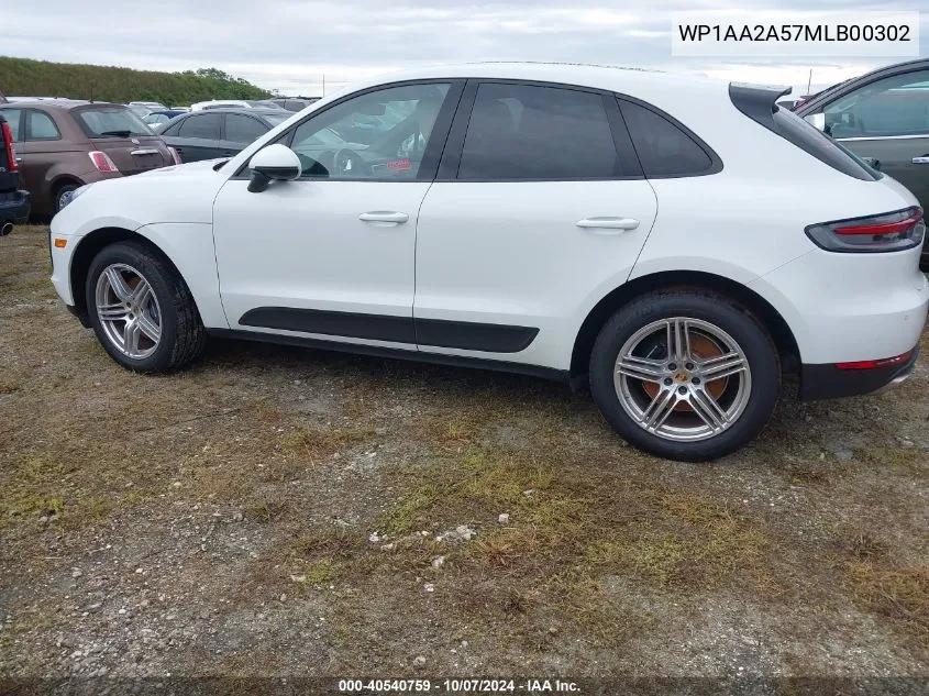 2021 Porsche Macan VIN: WP1AA2A57MLB00302 Lot: 40540759