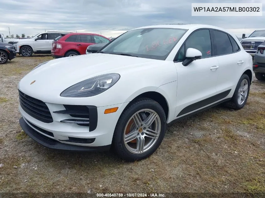 2021 Porsche Macan VIN: WP1AA2A57MLB00302 Lot: 40540759