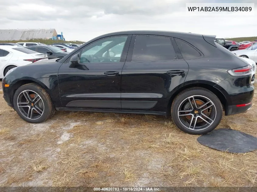 2021 Porsche Macan S VIN: WP1AB2A59MLB34089 Lot: 40620783