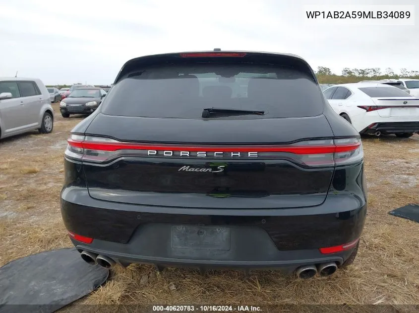 2021 Porsche Macan S VIN: WP1AB2A59MLB34089 Lot: 40620783