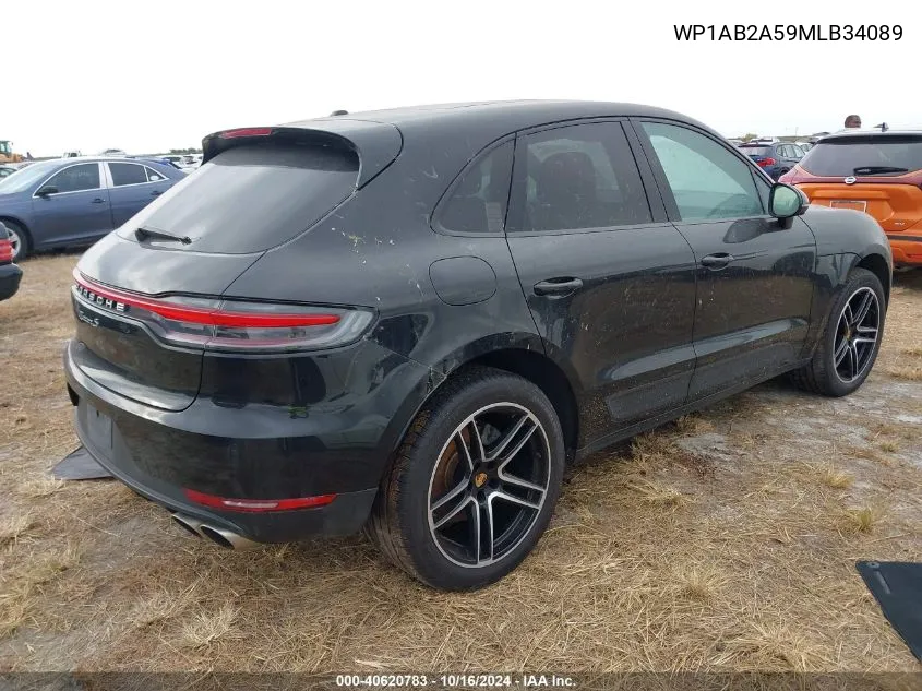 2021 Porsche Macan S VIN: WP1AB2A59MLB34089 Lot: 40620783