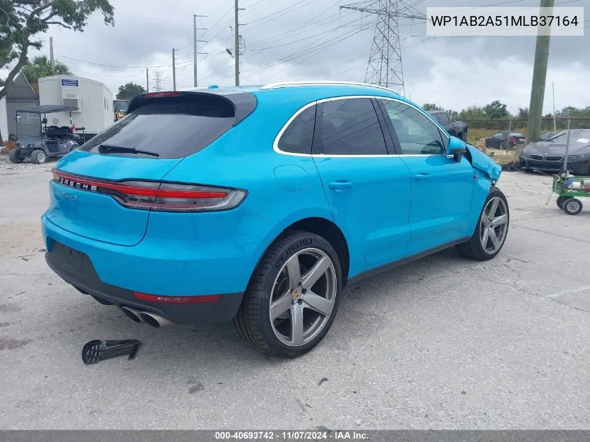 2021 Porsche Macan S VIN: WP1AB2A51MLB37164 Lot: 40693742