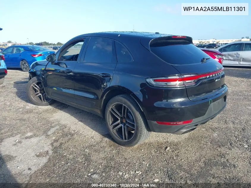 2021 Porsche Macan VIN: WP1AA2A55MLB11301 Lot: 40733340