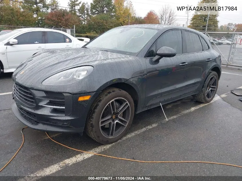 2021 Porsche Macan VIN: WP1AA2A51MLB17984 Lot: 40779673