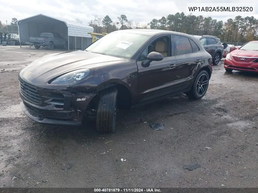 2021 Porsche Macan S VIN: WP1AB2A55MLB32520 Lot: 40781879