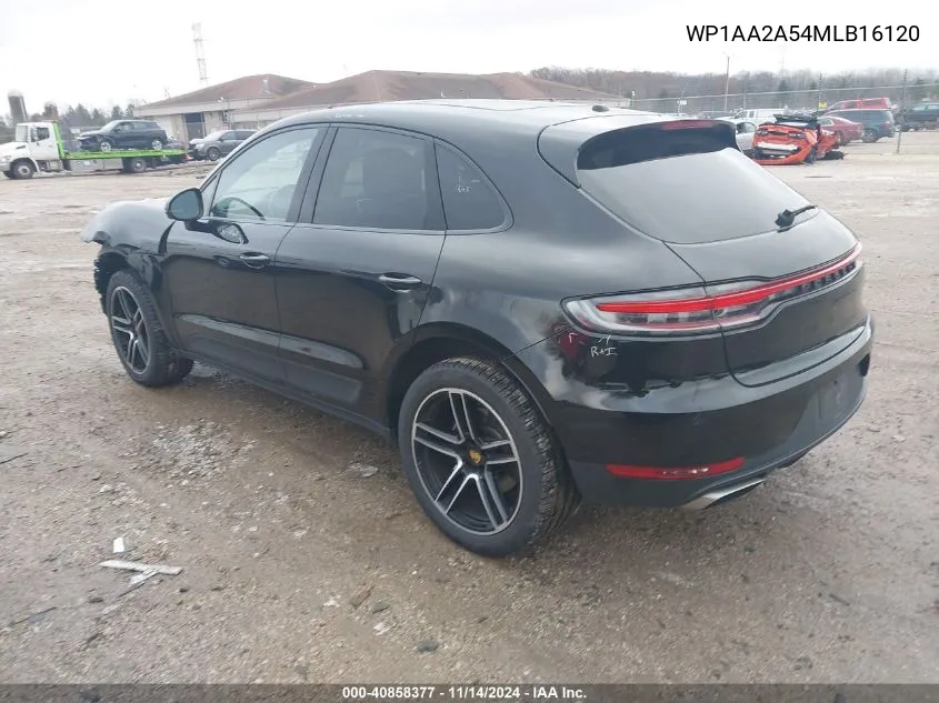 2021 Porsche Macan VIN: WP1AA2A54MLB16120 Lot: 40858377