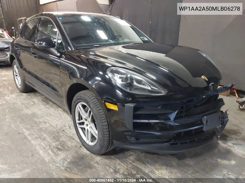 2021 Porsche Macan VIN: WP1AA2A50MLB06278 Lot: 40867482