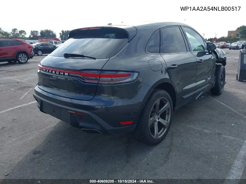 2022 Porsche Macan VIN: WP1AA2A54NLB00517 Lot: 40609205