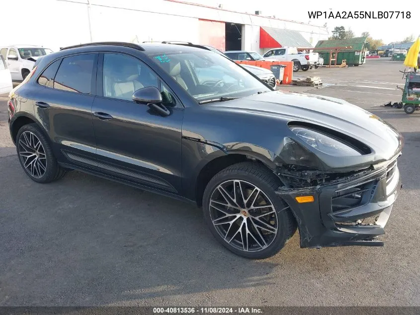 2022 Porsche Macan VIN: WP1AA2A55NLB07718 Lot: 40813536