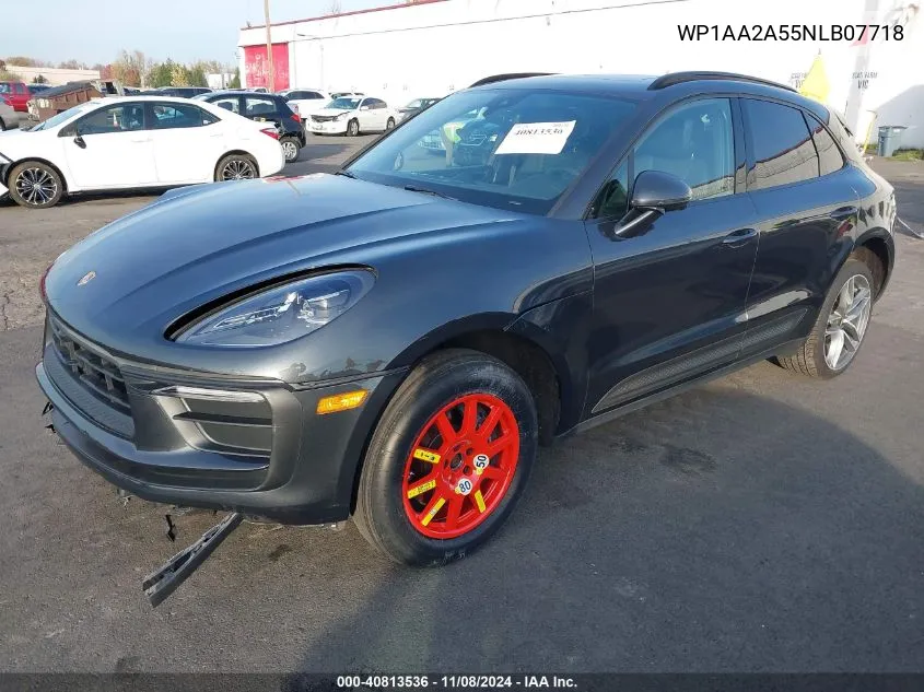 2022 Porsche Macan VIN: WP1AA2A55NLB07718 Lot: 40813536