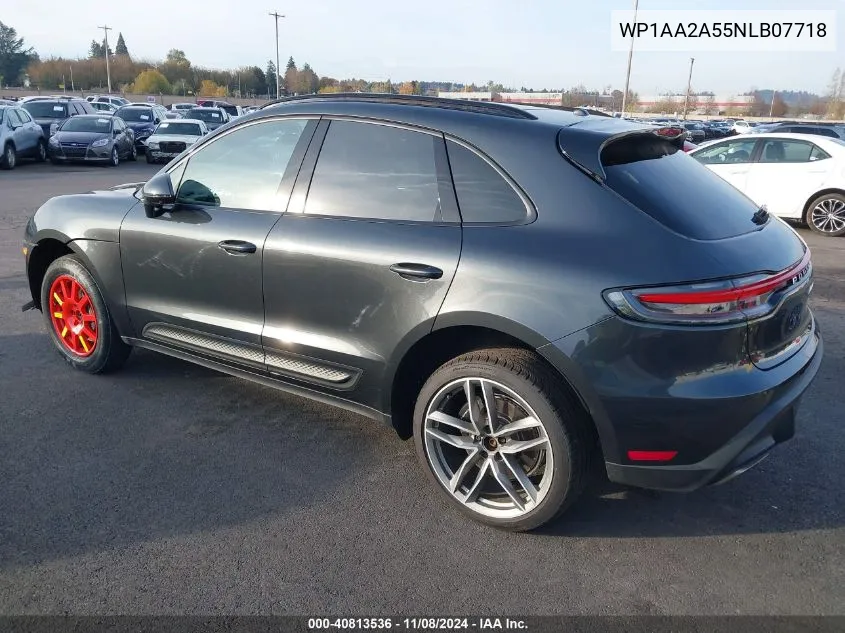 2022 Porsche Macan VIN: WP1AA2A55NLB07718 Lot: 40813536