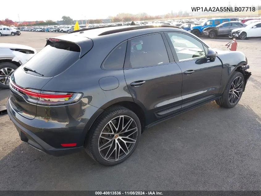 2022 Porsche Macan VIN: WP1AA2A55NLB07718 Lot: 40813536