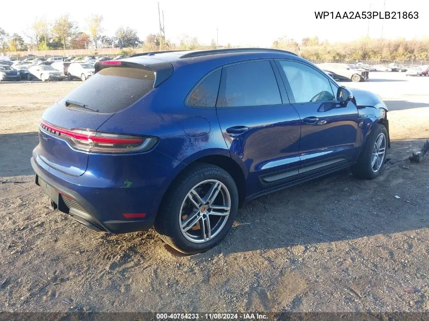 2023 Porsche Macan T VIN: WP1AA2A53PLB21863 Lot: 40754233