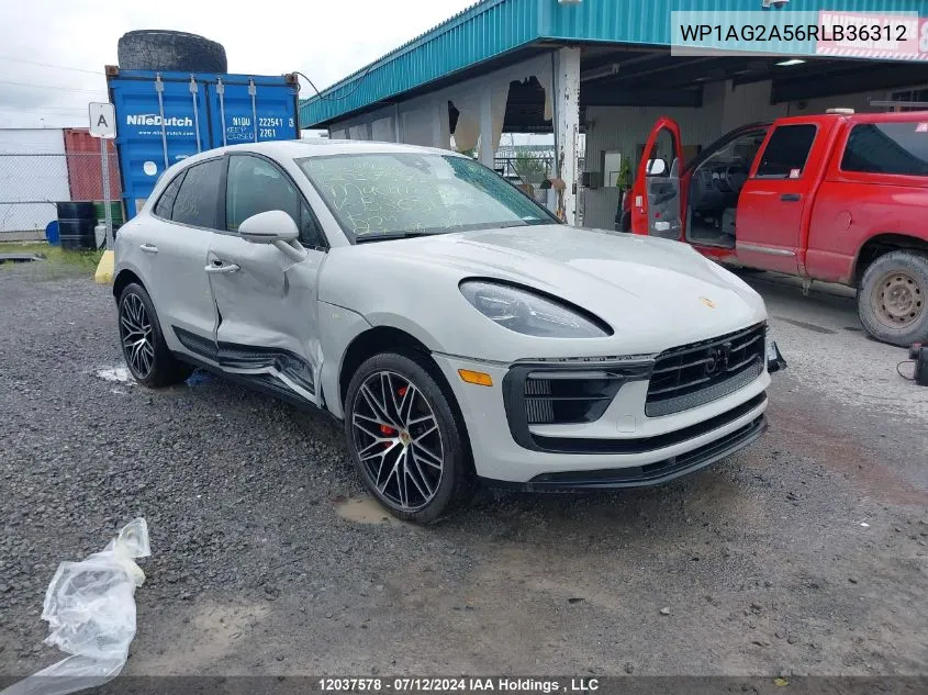 2024 Porsche Macan S VIN: WP1AG2A56RLB36312 Lot: 12037578